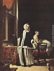 Frans van Mieris Young woman in the morning painting